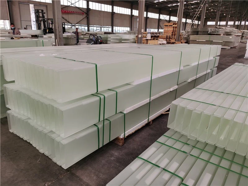 Acid-Etched U Profile Glas