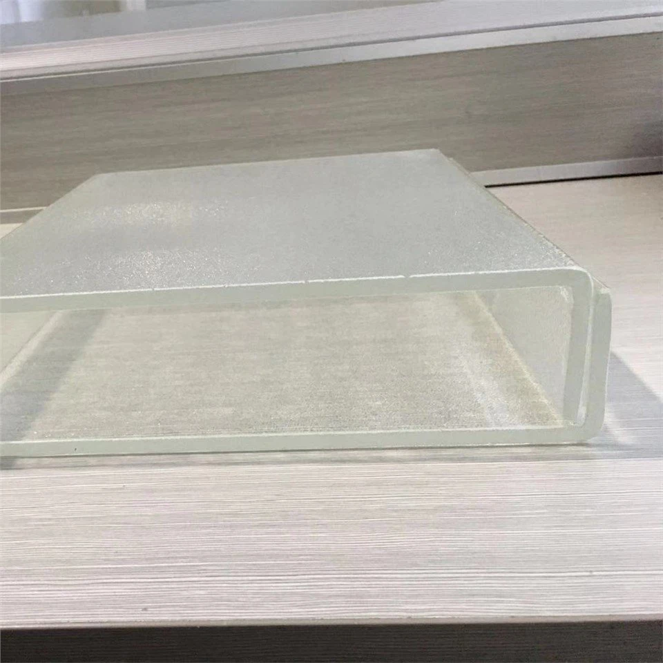 Clear Patterned U Channel Glass